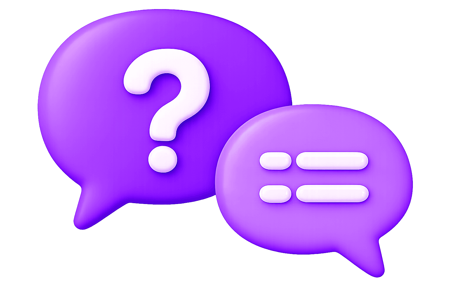 FAQ Speech Bubbles